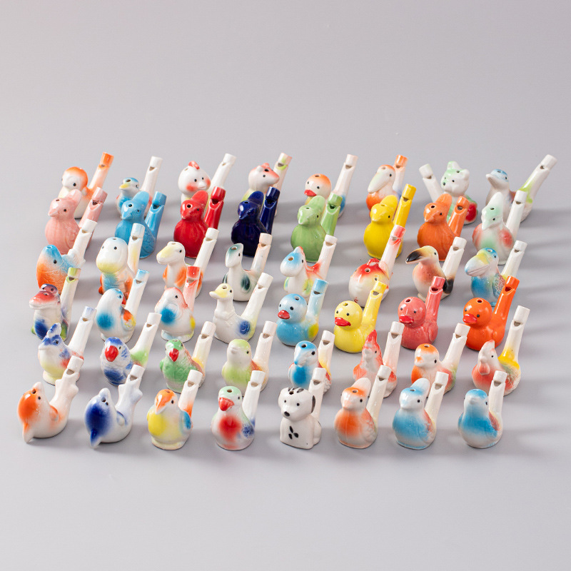 Керамическая флейта в виде птицы свисток водяной керамическая игрушка для детей