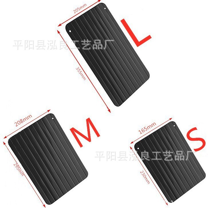 New Amazon Factory Aluminum Thawing Plate Steak Frozen Food Meat Quick Thawing Plate