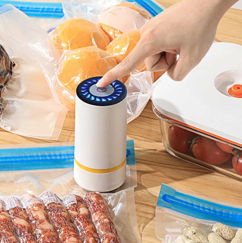 Household food vacuum machine household electric wireless vacuum pump charging mini small vacuum sealing machine
