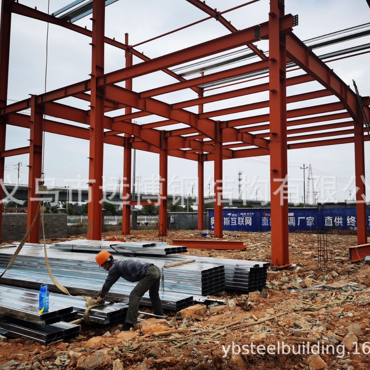 Steel Structure Standard Factory Warehouse Steel Structure Mezzanine Canopy Foreign Trade Steel Structure Project High Quality and Price