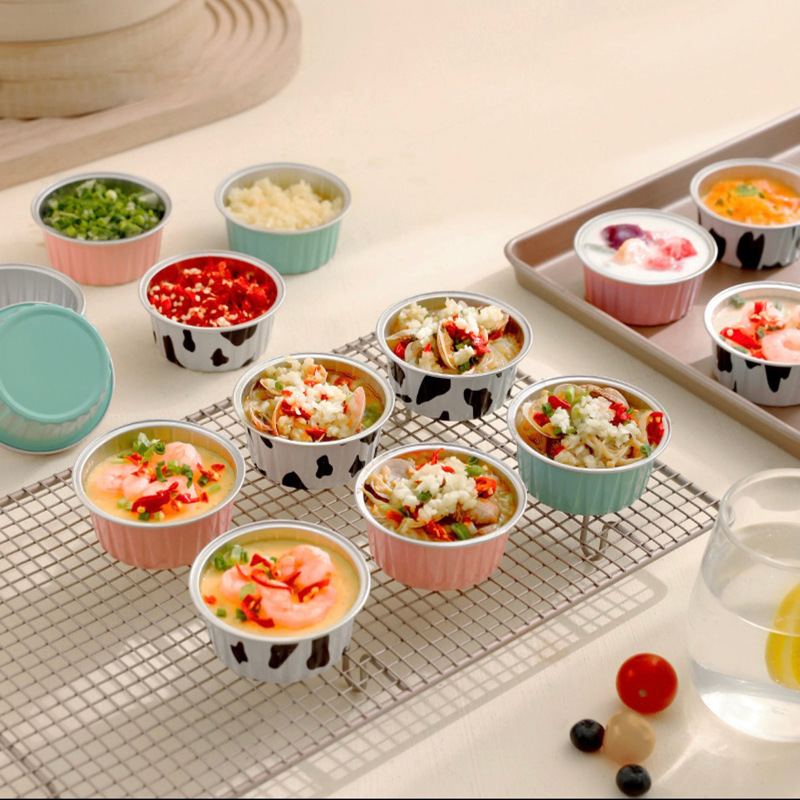 Форма для выпечки, чаша для пудинга, специальная цветная форма из алюминиевой фольги для выпечки