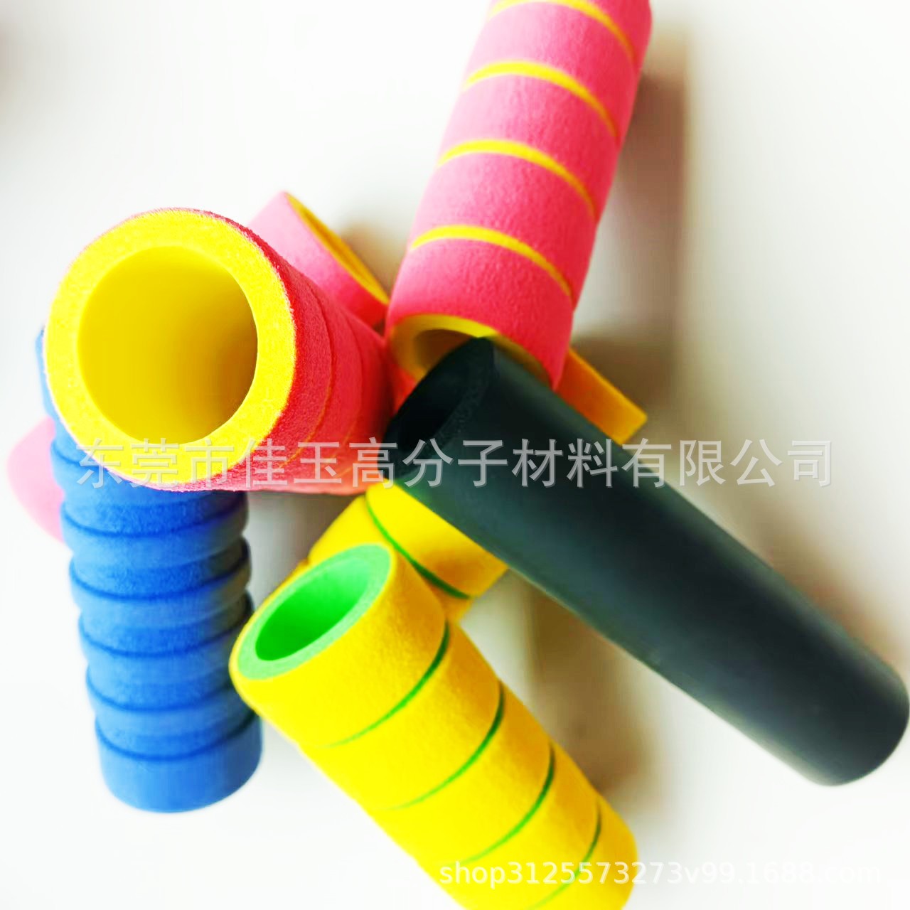 Colored Rubber and Plastic Insulation Pipe Nrb Red and Blue Water Pipe Protective Cover Air Conditioning Copper Pipe Iron Pipe Foam Cover Large Quantity Preferential Treatment