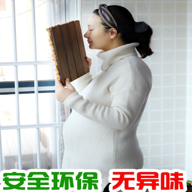 Anti-corrosion Wood outdoor terrace balcony sun room bathroom garden courtyard non-slip waterproof sunscreen solid wood mosaic floor