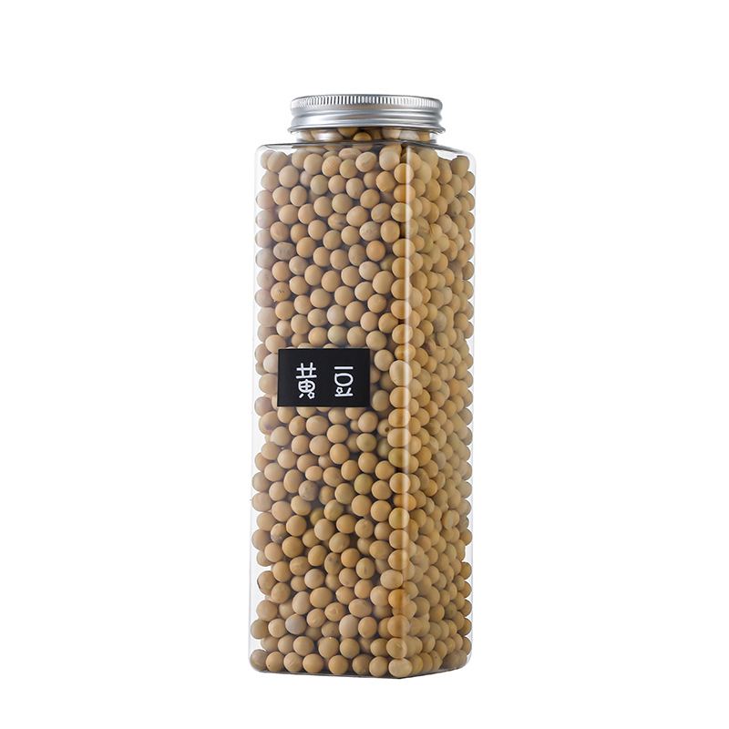 Spot supply pet grain tank kitchen grain storage tank transparent plastic storage tank 1000ml storage box