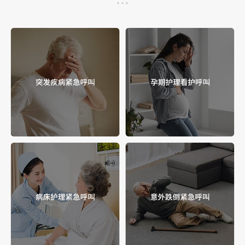 Cross-Border Wifi Elderly Pager Smart Elderly Emergency Pager App Graffiti Sos Button Bracelet Alarm