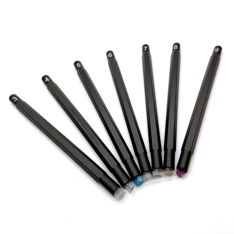 Ручка для тестирования твердости Мооса и тестер твердости Мооса для определения относительной твердости драгоценных камней, керамической плитки, стекла мобильных телефонов