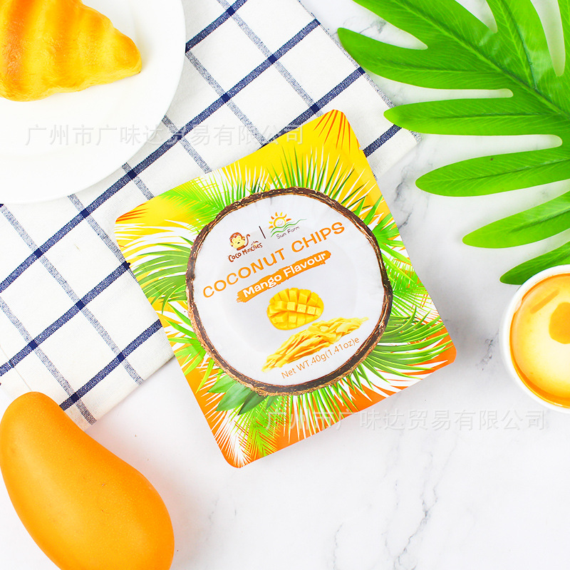 Thailand Imported SunFarm Chocolate Coconut Chips Snacks Original Chips Dried Fruit Snack Food
