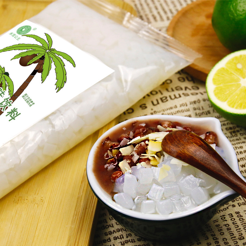 Mixue coconut particles commercial wholesale 500g coconut grain pulp coconut meat milk tea fruit tea coconut milk one-piece delivery