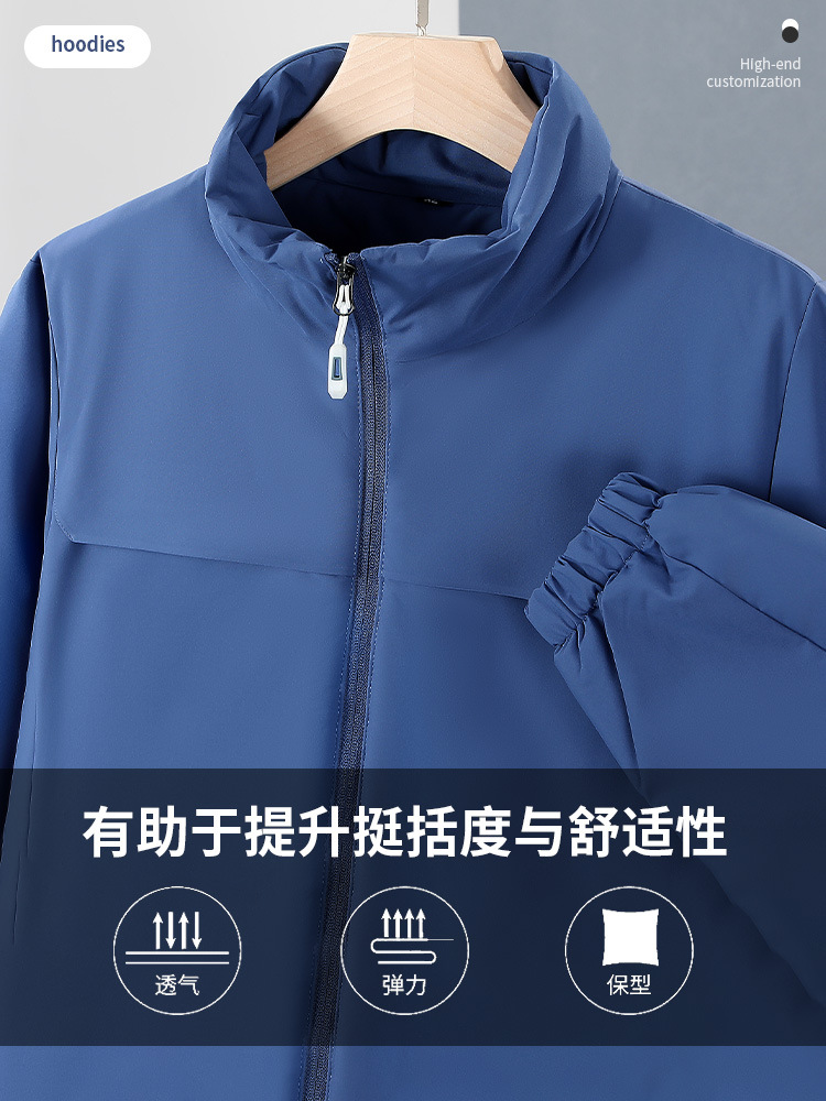 Big Brand Alternative Bird-Themed Trench Coat Workwear Jacket Custom Logo Autumn and Winter Waterproof Jacket with Embroidery