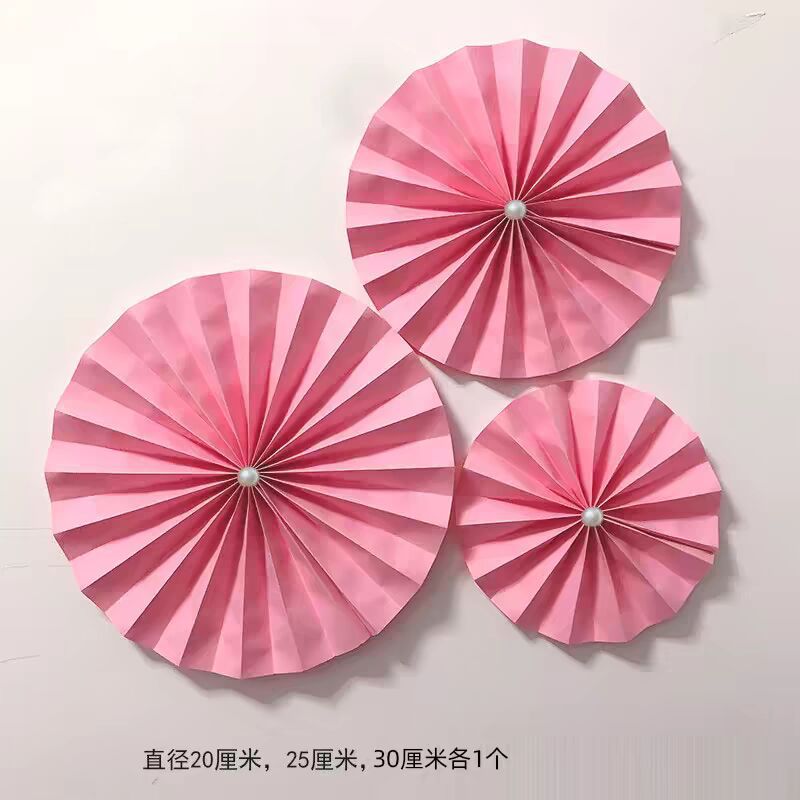 Wedding Room Decoration suit Wedding Wedding Wedding Character Fan Flower Wedding Man's New House Living Room Bedroom Decoration Wedding Color Fan Flower