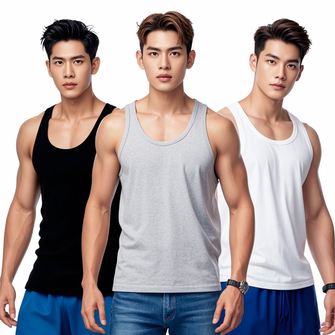 Футболка без рукавов для мужчин белая, весна-лето, Таиланд, Юго-Восточная Азия, тонкая, больших размеров, спортивная, для занятий спортом