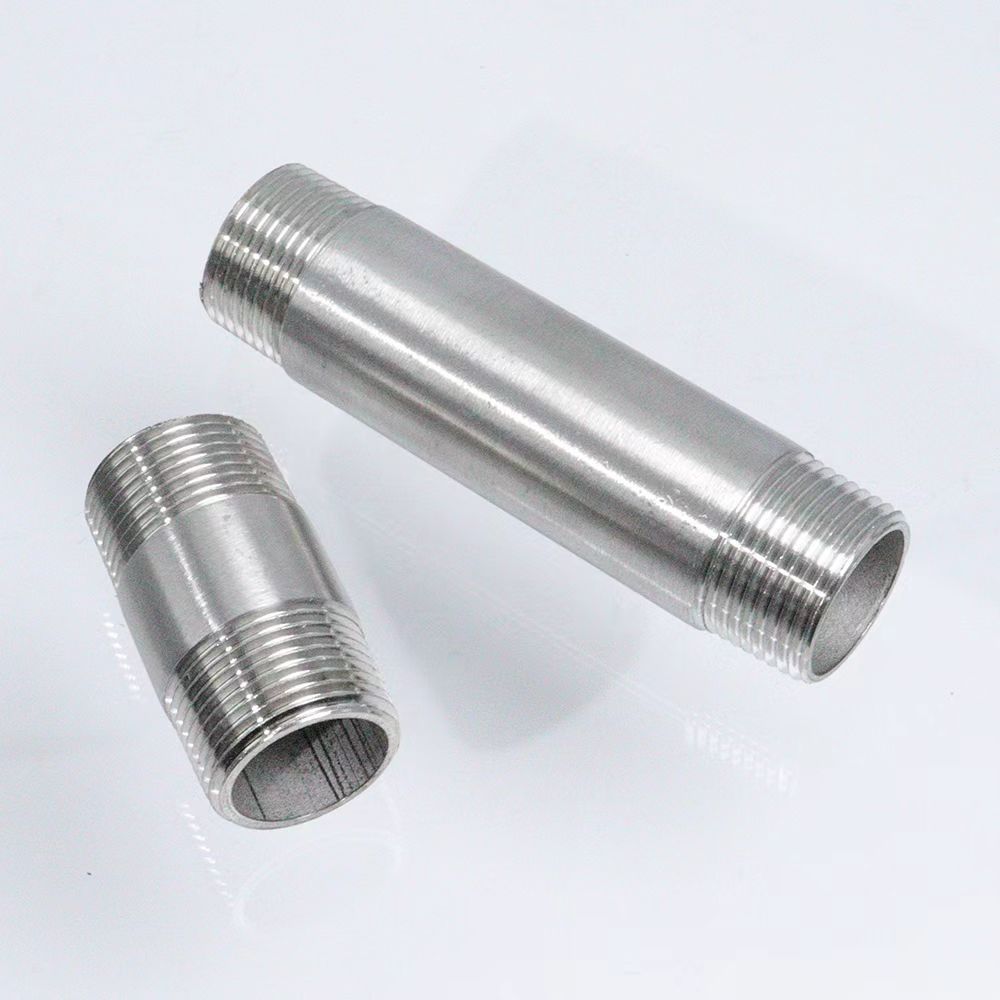 Galvanized Pipe Single-Thread Head Double-Thread Head External Thread Galvanized Pipe Double-Headed Extended External Thread Round Pipe Double-Thread Head Carbon Steel