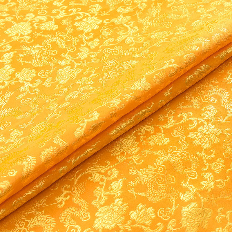 Imitation Three-Fifth Silk Brocade Fabric for Pillows, Antique Cheongsam Performance Clothing, Tang Suit Silk Jacquard Fabric