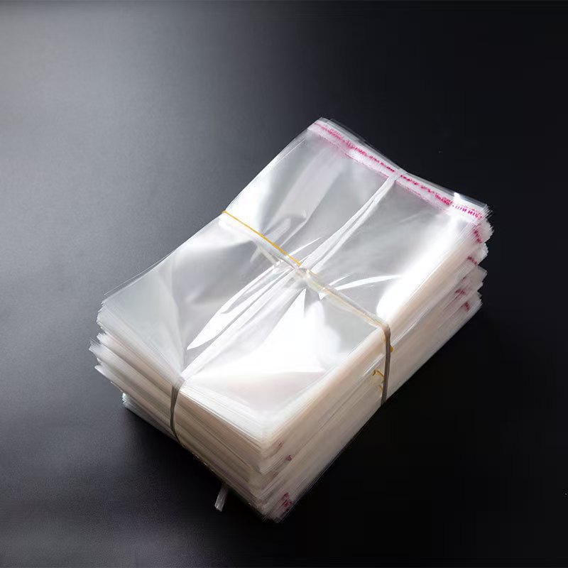 Opp Self-Adhesive Bag Clothing Packaging Storage Packaging Bag Transparent Ziplock Bag Manufacturer Direct Hair Can Wholesale Size