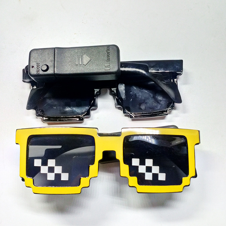 New Luminous Glasses El Luminous Film Semi-Finished Wireless Flash Disco Dance Cool Decorative Film Cold Light Film