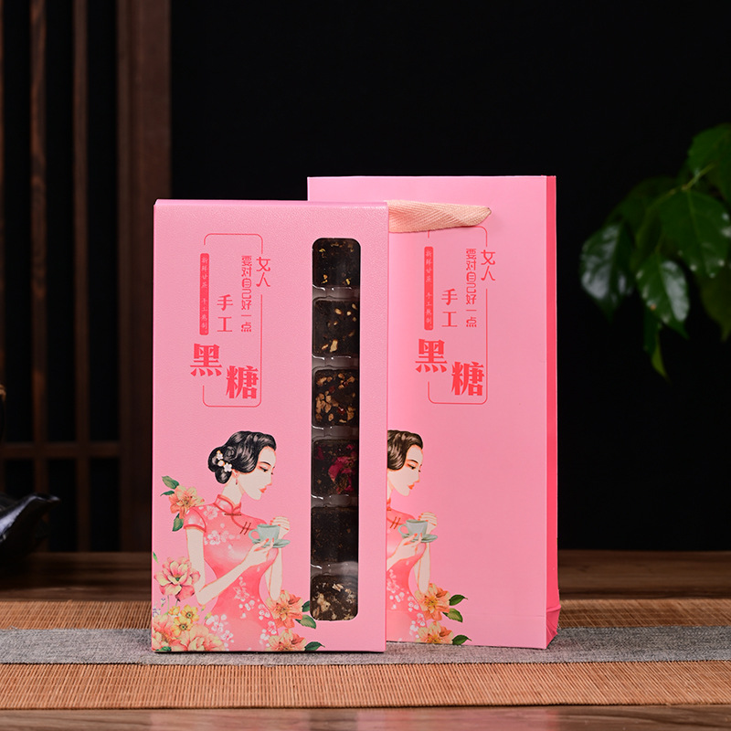 Black sugar black sugar gift box rose sugar Yunnan black sugar gift box rose sugar hand-made a generation of hair
