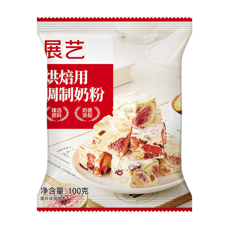 Приготовленный молочный порошок Zhanyi, 100г, молочный порошок для приготовления снежных хрустящих нуга, домашние ингредиенты