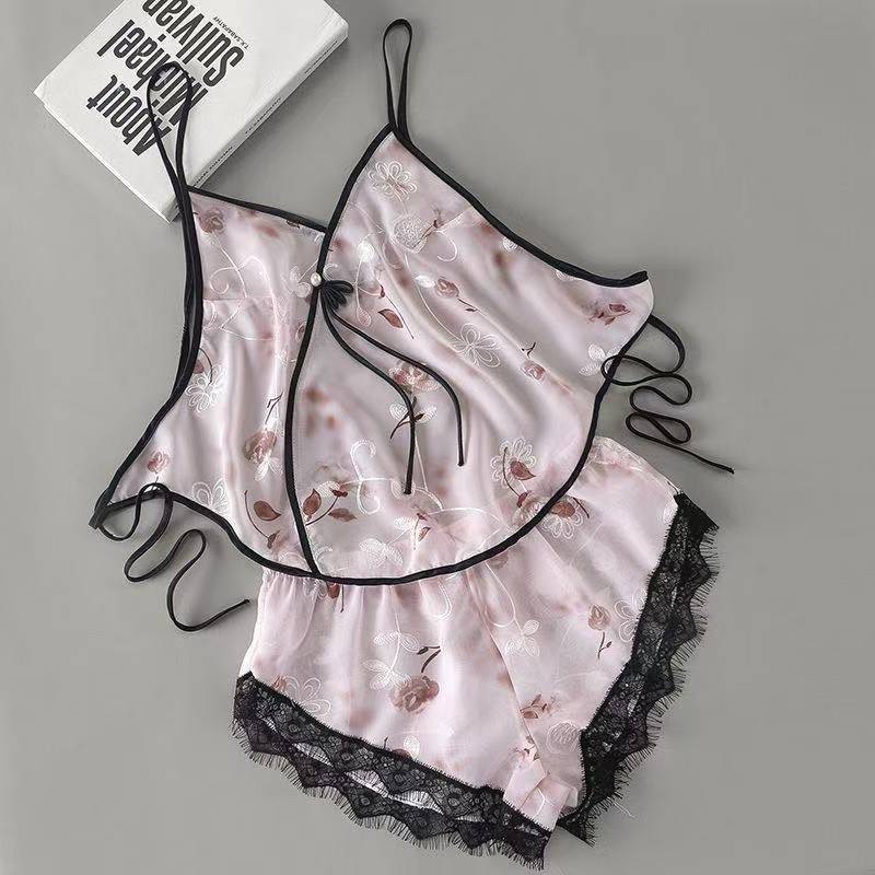 Тюль прозрачный, летние удовольствия для спальни, новое льняное белье, пояс для живота, кружевные женские пижамы, сексуальные бретельки