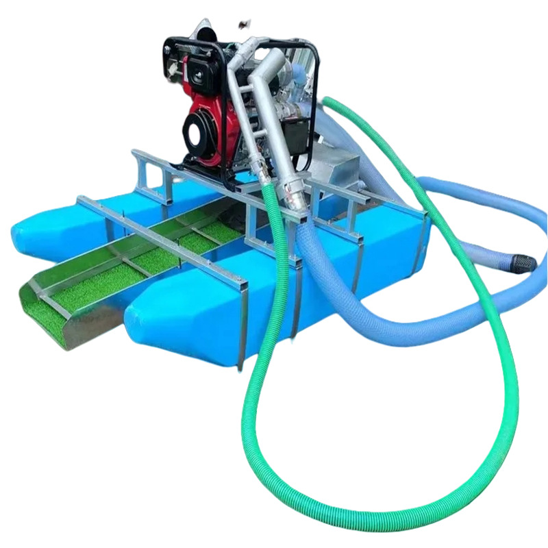 Siphon Gold Mining Boat, Small River Gold Mining Boat, Sand Gold Extraction Equipment, Gold Mining and Gold Separation Boat