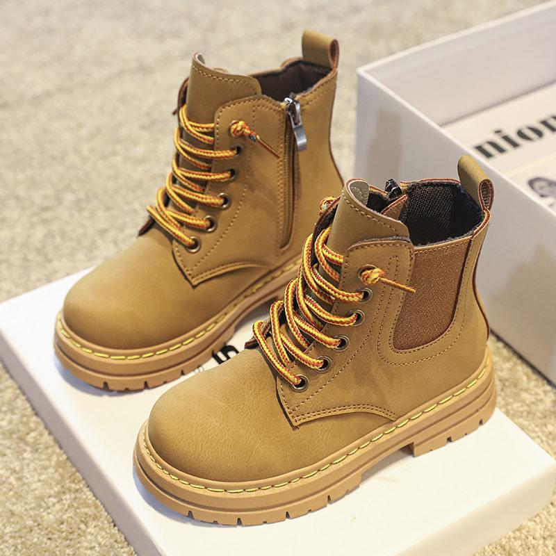 Высокие ботинки Мартин, рабочие ботинки, ботинки для мальчиков и девочек, средние и большие детские ботинки, ботинки на все сезоны, оптовая продажа, качественная обувь AJ