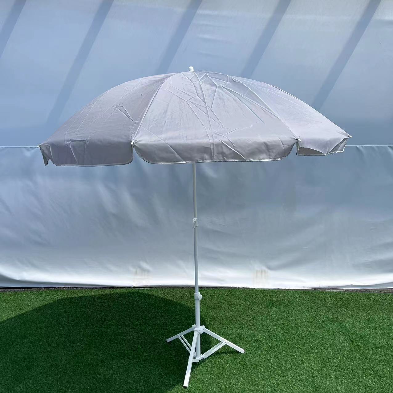 Factory Direct Sales Spot 2m Stripesd Sun Umbrella Stall Garden Umbrella Portable Advertising Umbrella Beach Umbrella