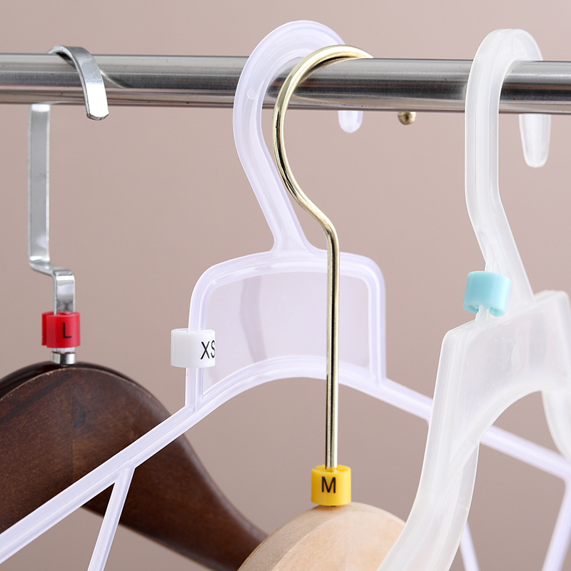 Letter Size Buckle Pants Size White Round Plastic Hanger Distinguishing Code Clothing Clothing Digital Children's Clothing Ruler