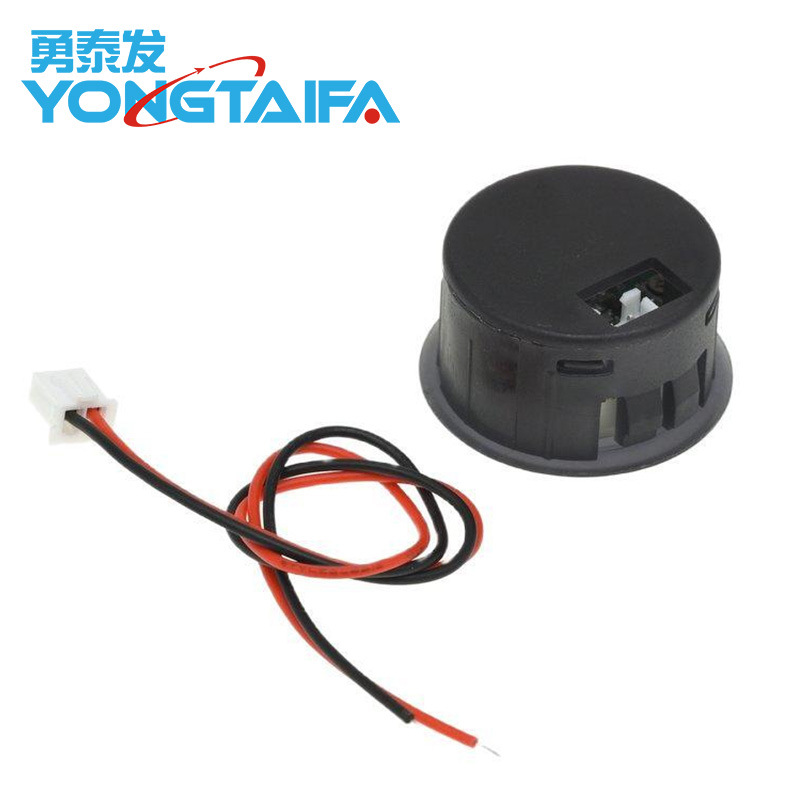 Dc 4-100V Dc Digital Voltmeter Head Display Led Digital Display Round Two-Wire Voltmeter Reverse Connection Protection