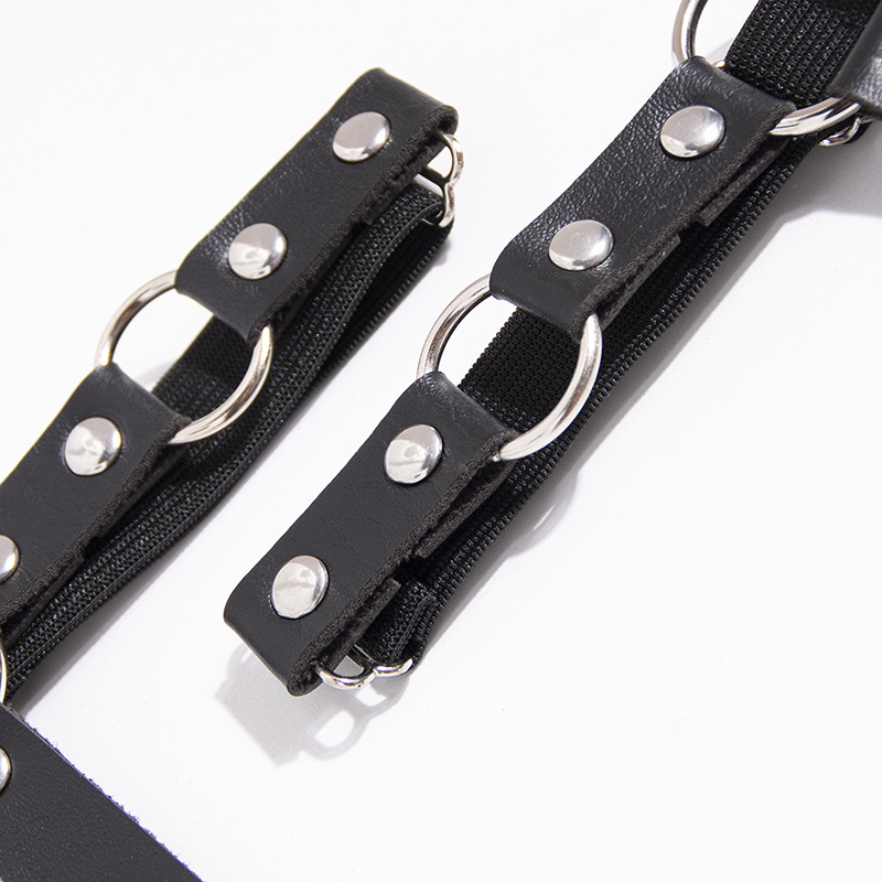 nightclub style leg ring jk thigh strap female lolita japanese style sweet harajuku girl socks clip leather garter belt