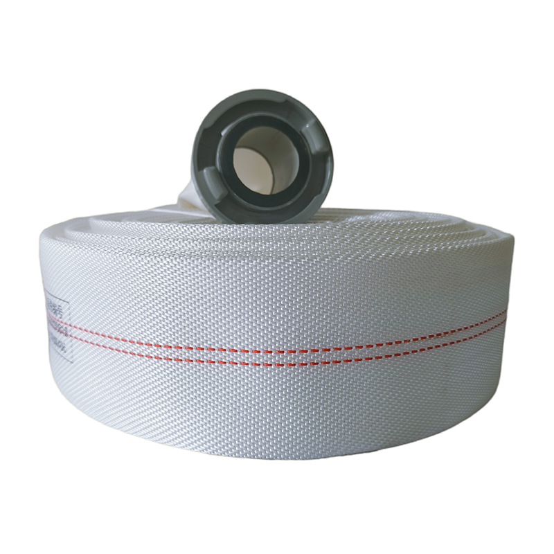 Fire Hose 16 Type 65 High Pressure Thickeneded Explosion-Proof Engineering Water Infusion Canvas Soft Water Pipe Agricultural Watering Ground Hose
