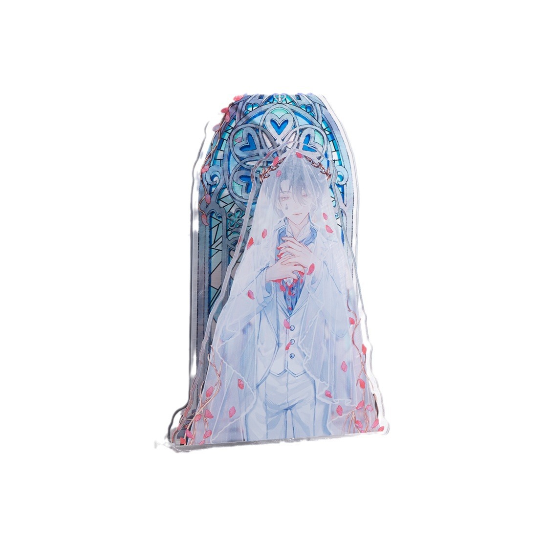 Acrylic Stand-Up Custom Star Animation Keychain Pendant Double-Sided Transparent Cartoon Rocker Ornaments Custom-Made