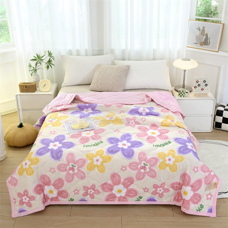 Washed Cotton Summer Cool Quilt Gift Air-conditioning Quilt Sold Gift Summer Quilt Gift Box Children Summer Quilt Summer Quilt Core