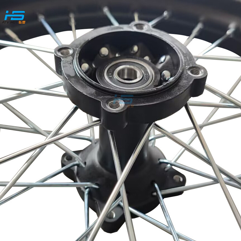 Off-road motorcycle accessories C disc front wheel hub 1.6X19 inch rear iron rim 1.85X16 inch tire iron ring drum core