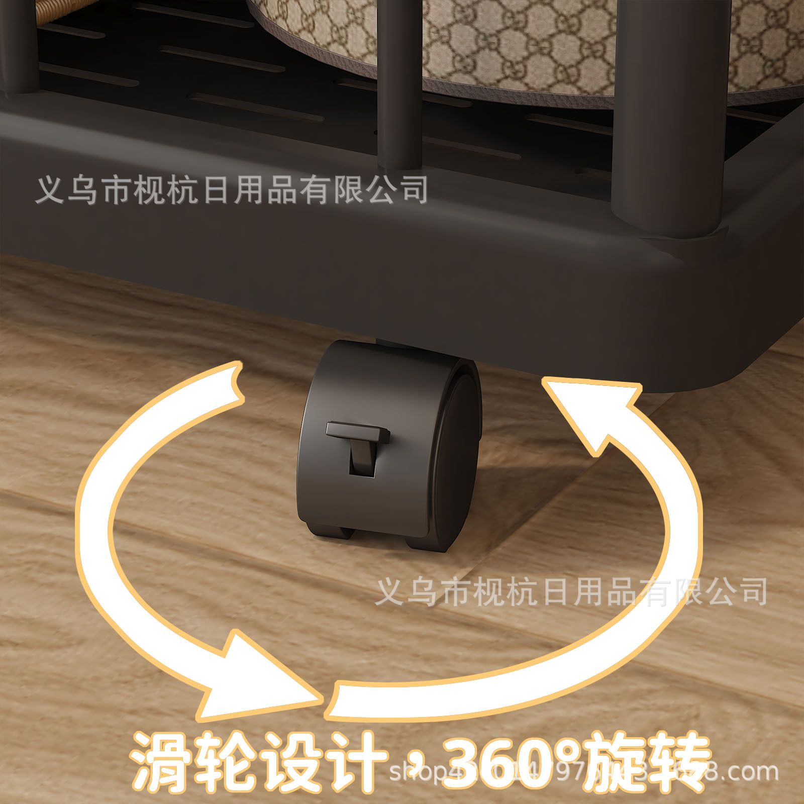 Light Luxury Coat Rack Modern Metal Simple Bedroom Floor-Standing Wheeled Removable Clothes Rack Home Clothes Storage Rack