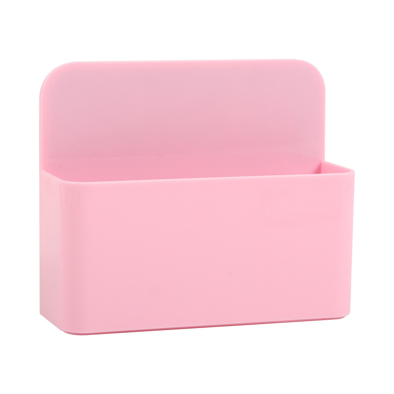 Wholesale Magnetic Pen Holder Whiteboard Blackboard Rectangular Abs Plastic Storage Box Pen Case Can Be Printed with Logo Stationery Magnetic Suction