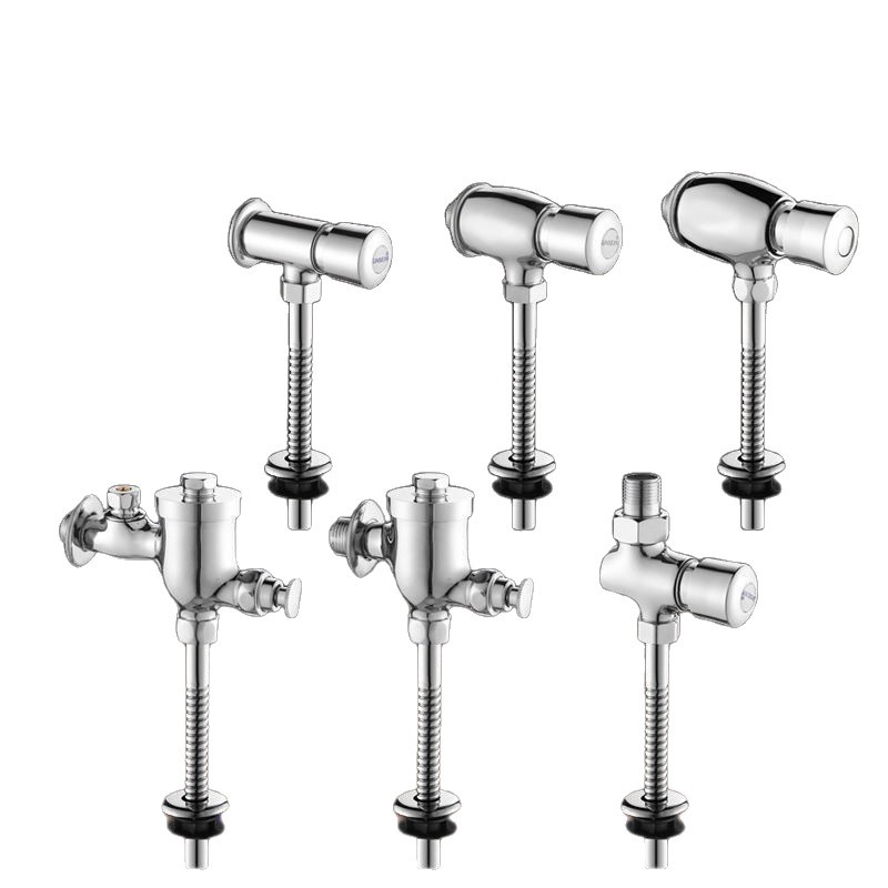 Copper Urinal Flush Valve Thickened Delay Flush Valve Cross-Border Wholesale School Engineering Household Push-Type Urinal Flush Valve