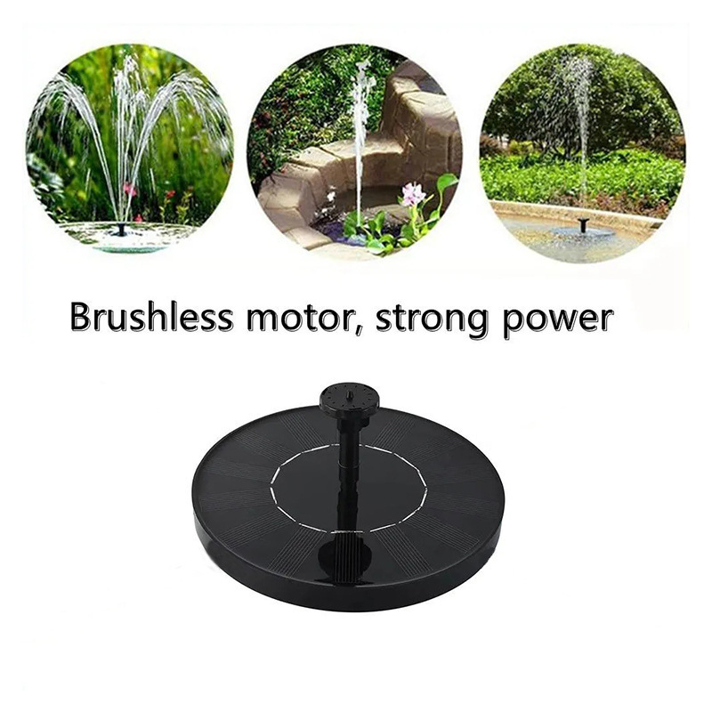 Outdoor Mini Garden Micro Floating Fountain Solar Water Sprayer Flowing Water Outdoor Fountain Solar Fountain