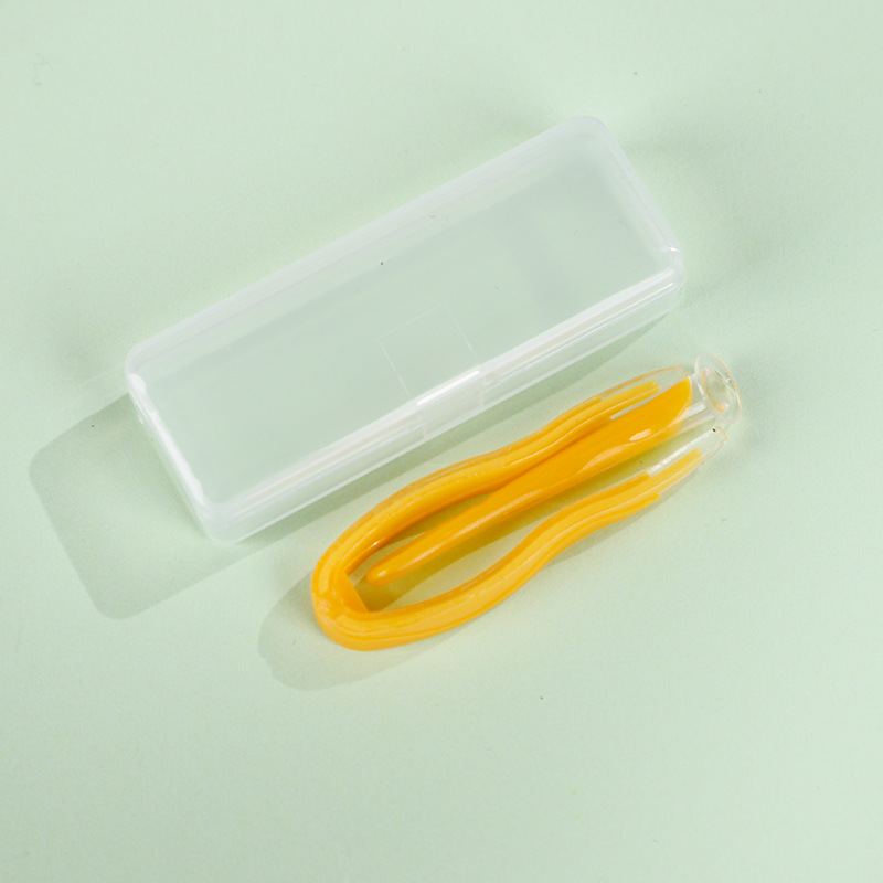 Simple contact lens tweezers small stick set box care box double box partner LS337