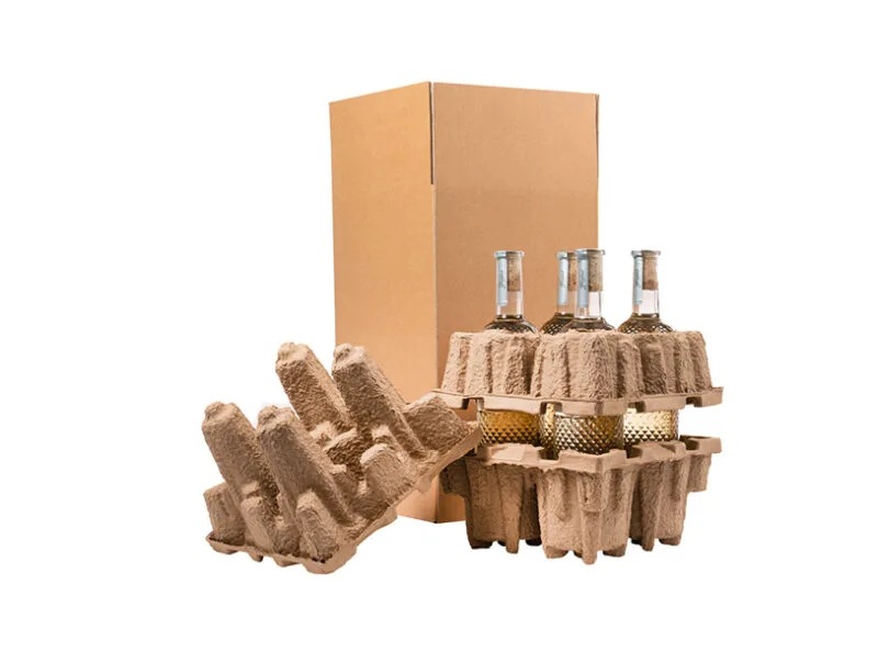 Чонгкинг, индивидуальный лоток для красного вина, защита стеклянных бутылок, экологически чистая упаковка