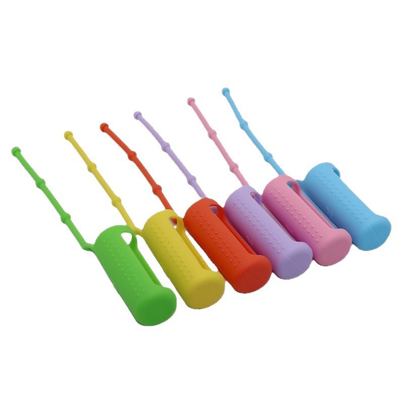 10ml Essential Oil Bottle Silicone Sleeve Roller Ball Bottle Spray Bottle Protective Sleeve Essential Oil Bottle Silicone Lanyard Default Item