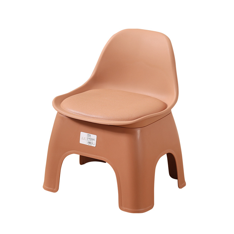 Thickened children's backrest stool household bathroom bath stool adult non-slip living room elevator shoe changing stool kindergarten chair