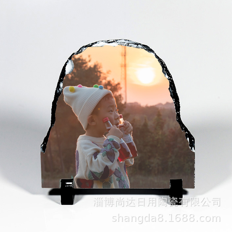 Personalized printing thermal transfer slate painting crafts factory direct blank rock prints of various sizes