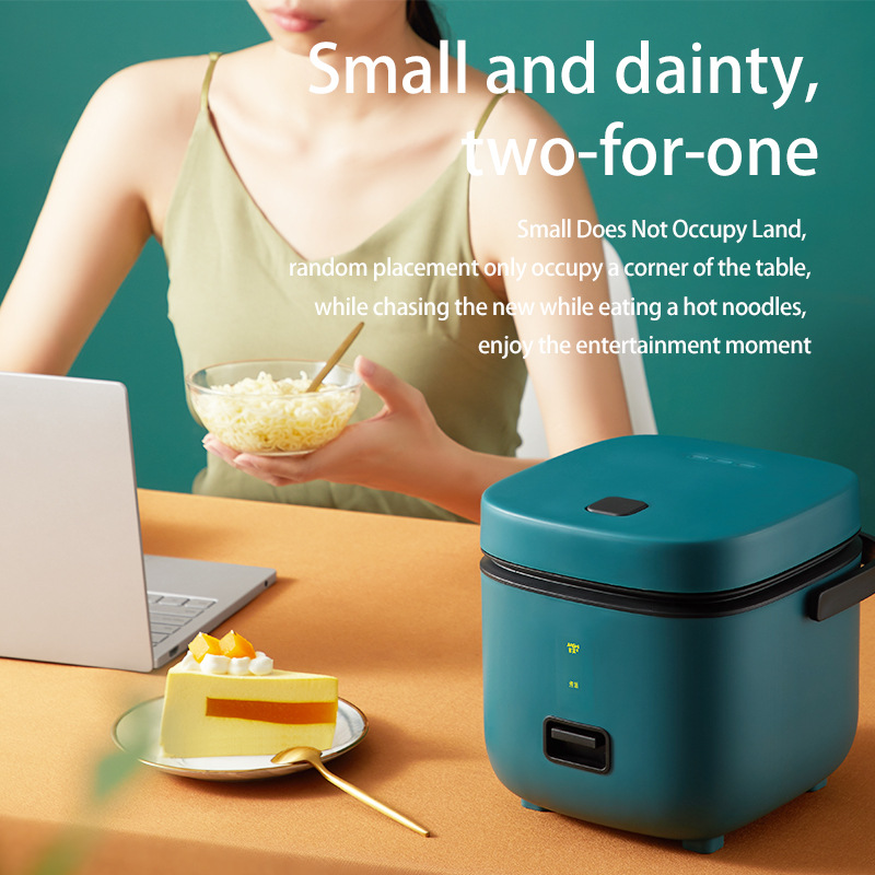 Mini Rice Cooker Small 1-2 People Small Rice Cooker Upper Steaming and Cooking Export Smart One-Person Rice Cooker