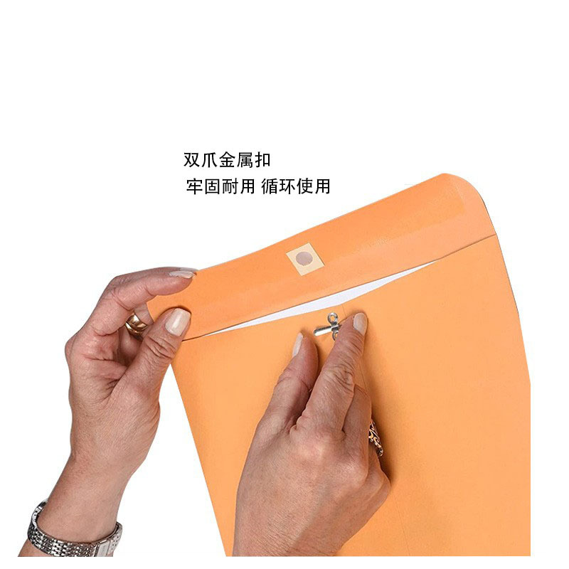 Source Factory Envelope Bags, High-End Brown Manila Hardware Buckle Large Golden Kraft Paper Envelopes and Letter Bags