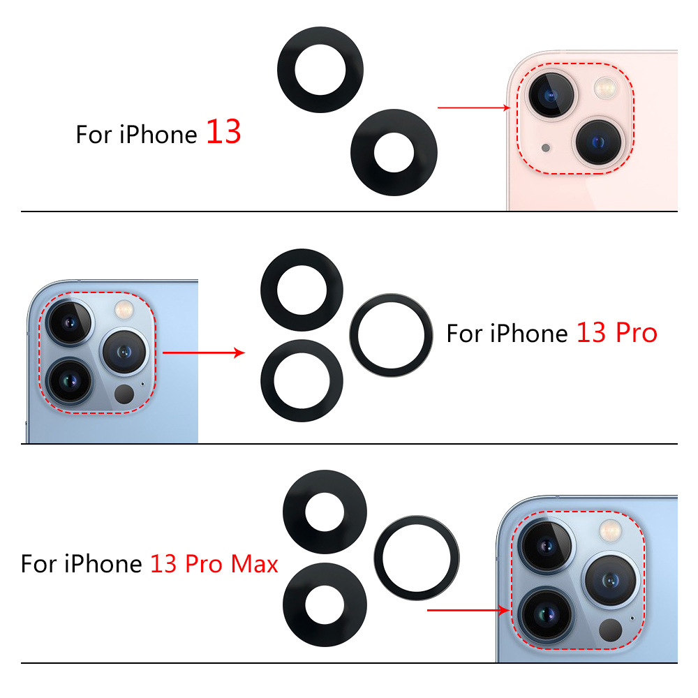 For Apple 13 rear camera glass lens 13Pro camera glass 13Max lens glass cover