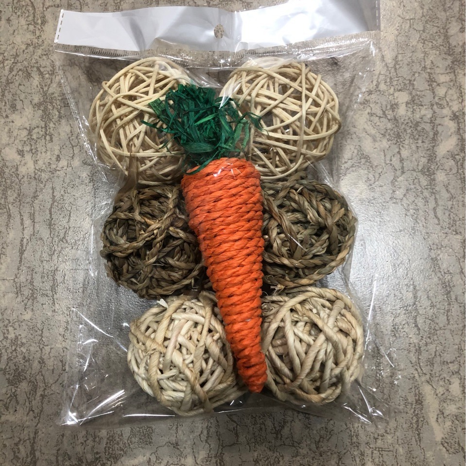 Totoro hamster gnawing molar grass ball suit pet supplies