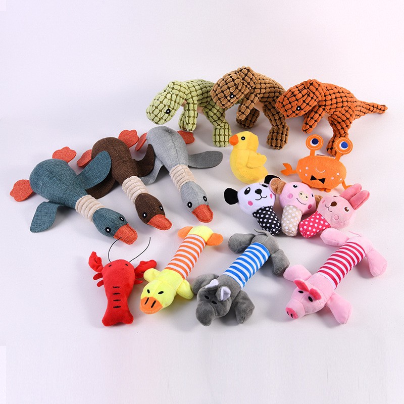 New dog pet toy bite-resistant molars plush fruit sound toy plush toy cat supplies wholesale
