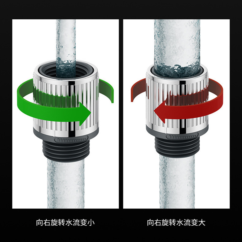 Handheld shower flow regulator bathroom accessories shower flow valve nozzle water pressure control valve