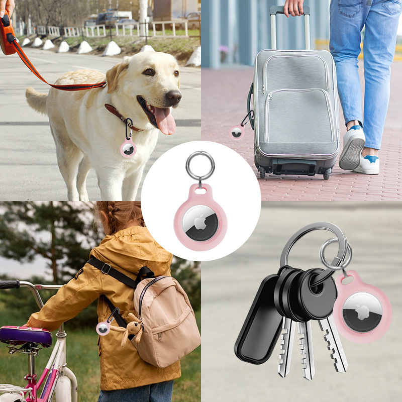 Suitable for Apple Airtag Protective Case for the Elderly, Kidsren and Pets to Prevent Loss and Positioning, Silicone Waterproof Hard Case