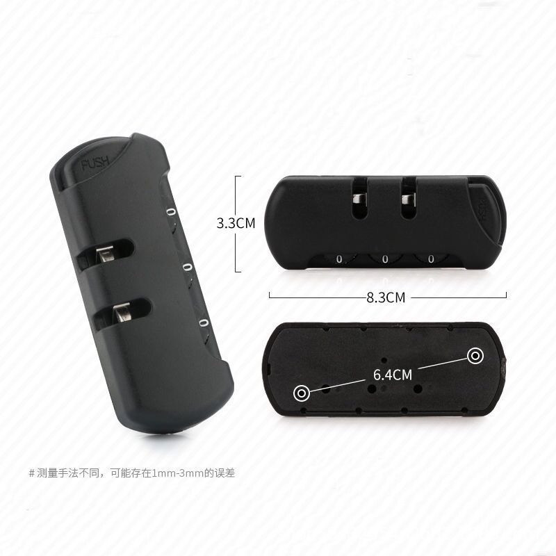 Manufacturer Supplies Ready-Made Plastic Password Lock Luggage Fixed Lock Luggage Trolley Case Lock Core Aluminum Core Anti-Theft