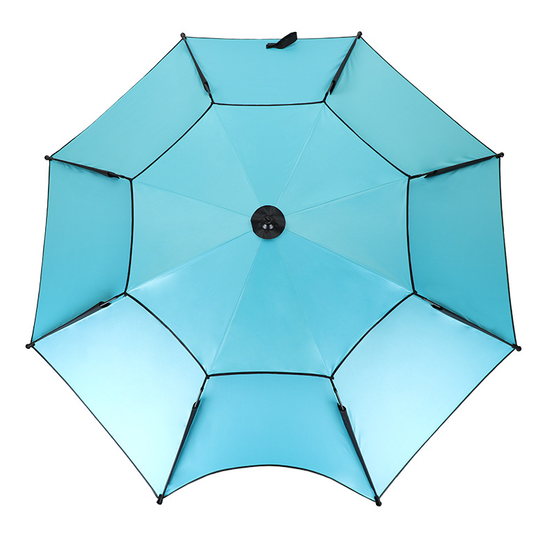 Factory wholesale outdoor fishing umbrella 2.4 meters 2.2 meters Universal Vinyl thickened rainproof folding fishing umbrella table fishing